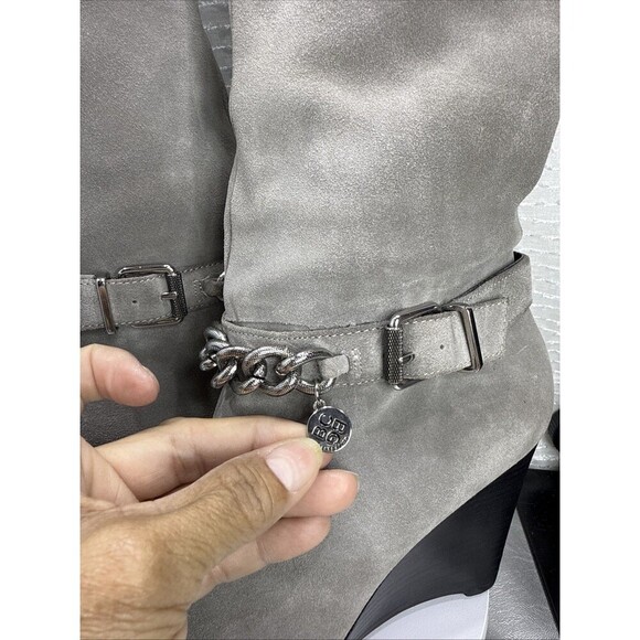 (F2) BCB GENERATION Merryl Tall Suede Wedge Leather Boot SZ 8.5 Women’s - Picture 2 of 16